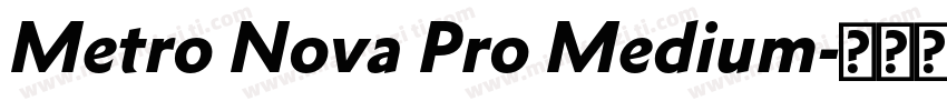 Metro Nova Pro Medium字体转换